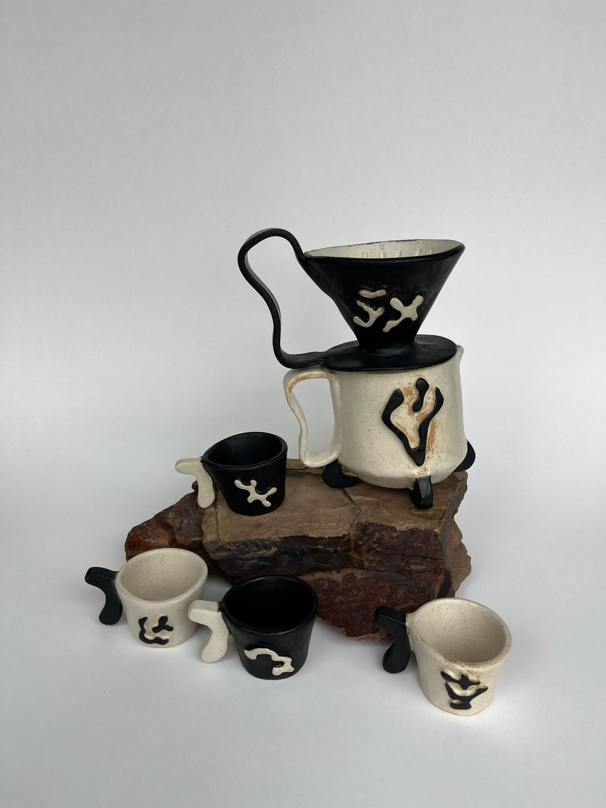 Set Completo — jarra + dripper + 4 tazas