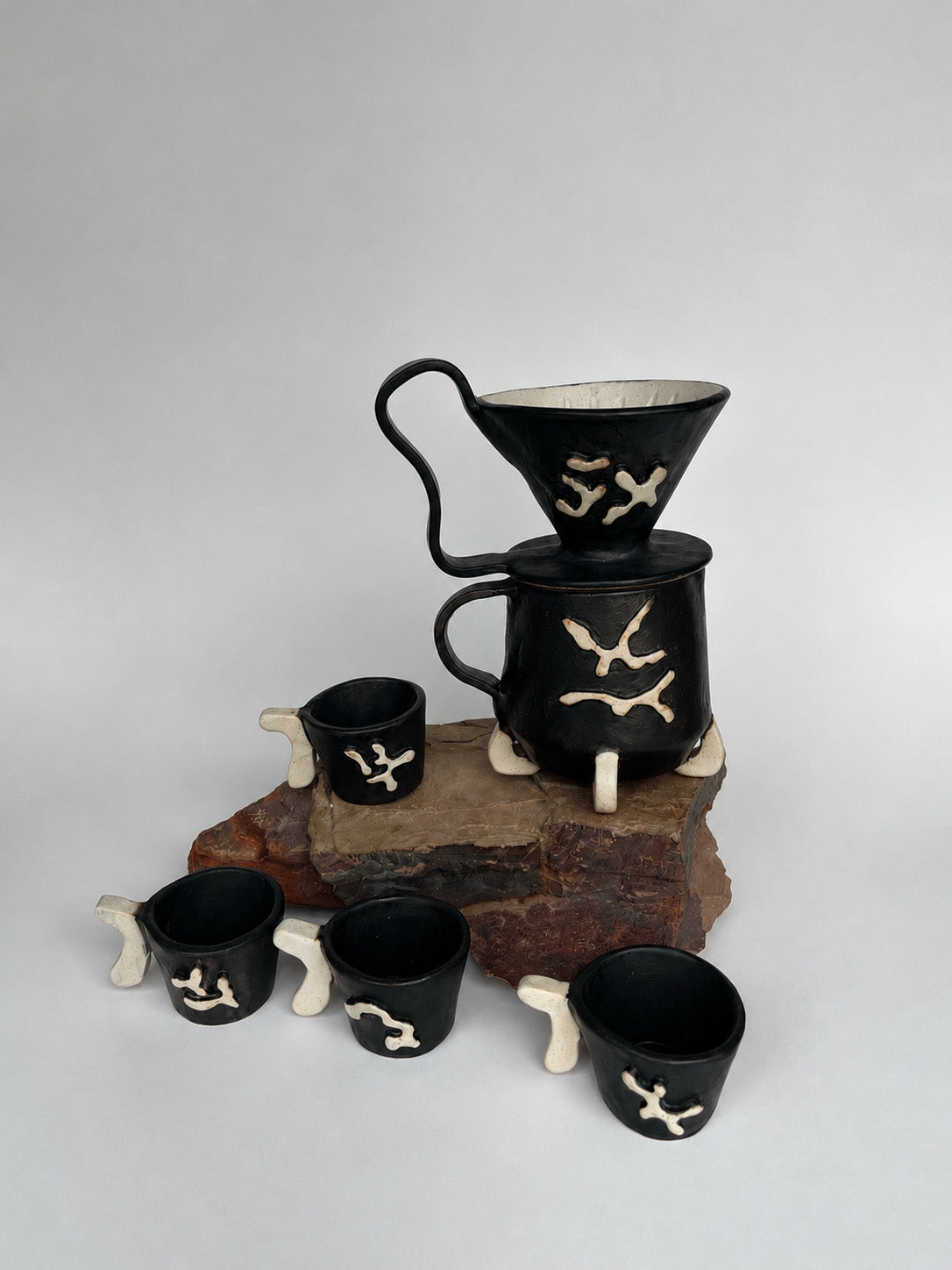 Set Completo — jarra + dripper + 4 tazas